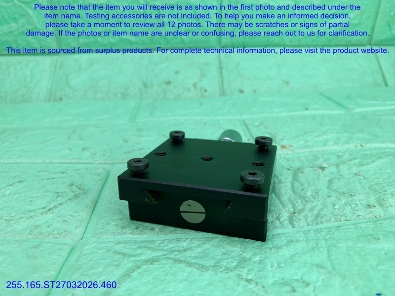 Optosigma G0H-65A76UU 1-Axis Brass Goniometers as shown in photos, sn:9336, DHL.