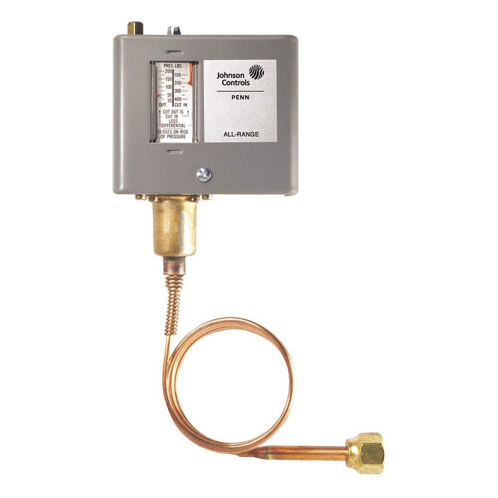 JOHNSON CONTROLS P70KA-1C High Pressure Control, Adjustable 40G405
