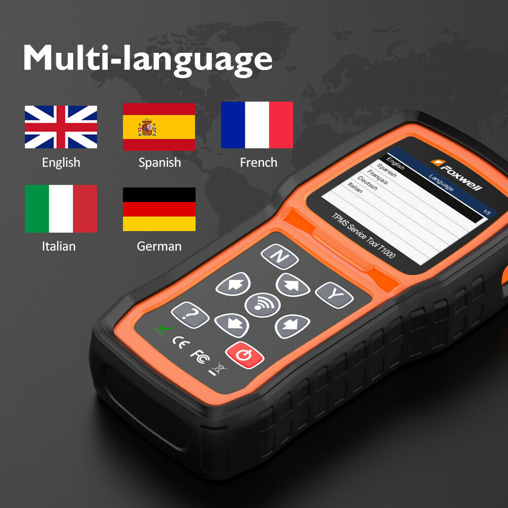 FOXWELL T1000 TPMS Relearn Activate Tire Pressure Sensor Programmer Diagnostic