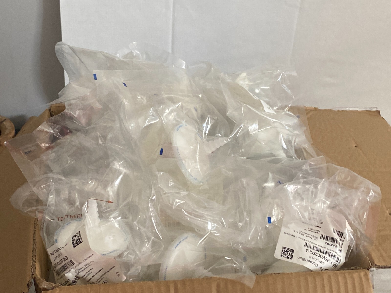 Pall Emflon II 0.2uM Mini Kleenpak 20 Capsule Syringe Filters KM5V002P2G