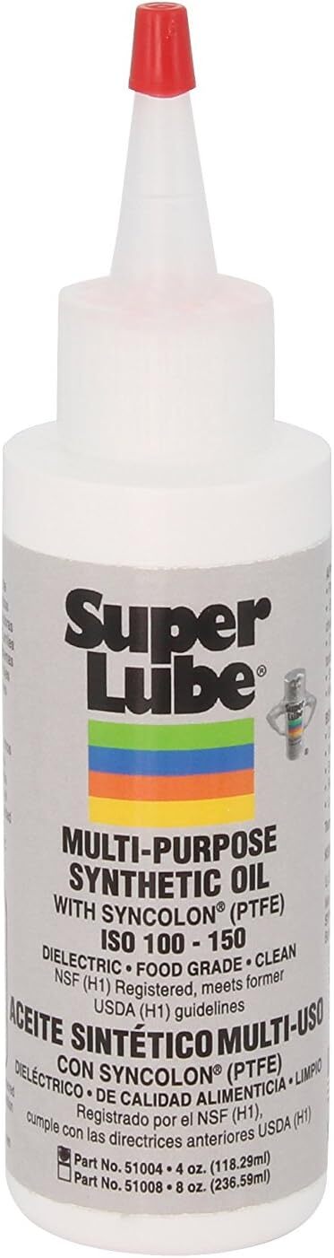 51004 Synthetic Oil With Ptfe, High Viscosity, 4 Oz Bottle,translucen