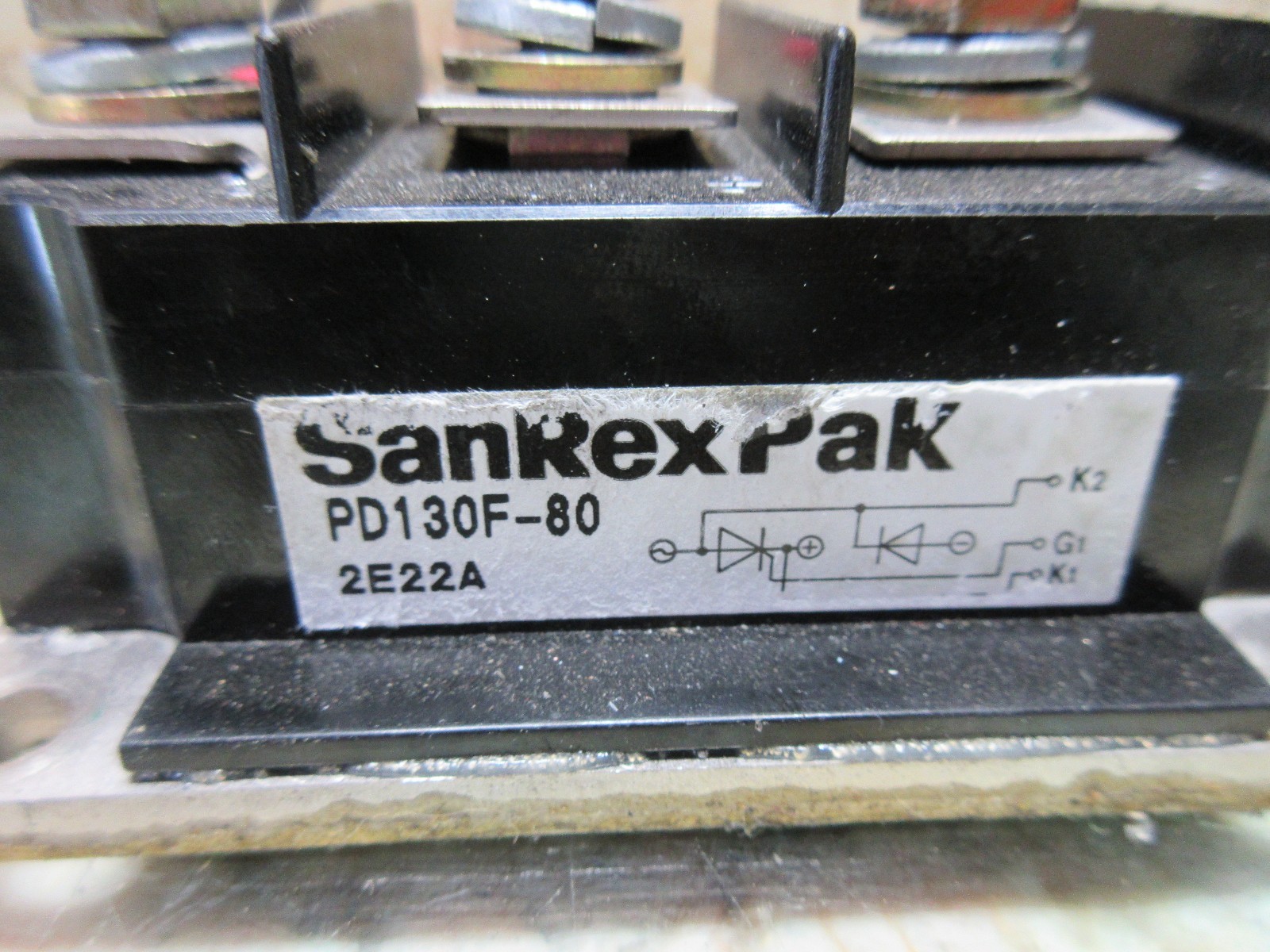SANREX PAK RELAY UNIT PD130F-80 2E22A CNC POWER MODULE