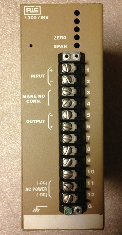 RIS POWER SUPPLY MODEL: SC-1302 INPUT 10-50 MA OUTPUT 4-20 MA 115 VAC #1548A8