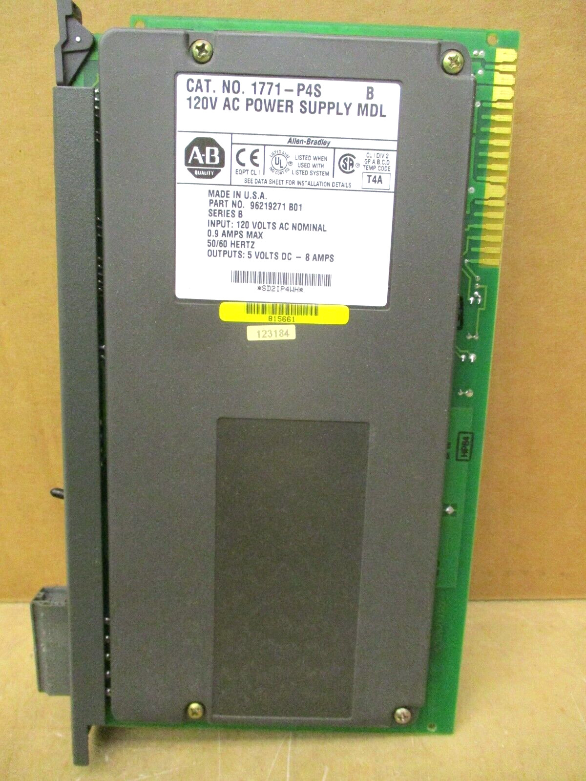 Allen-Bradley 1771-P4S 1771-A1B/B 1785-ENET B 1785-L40 B/E 48475DH
