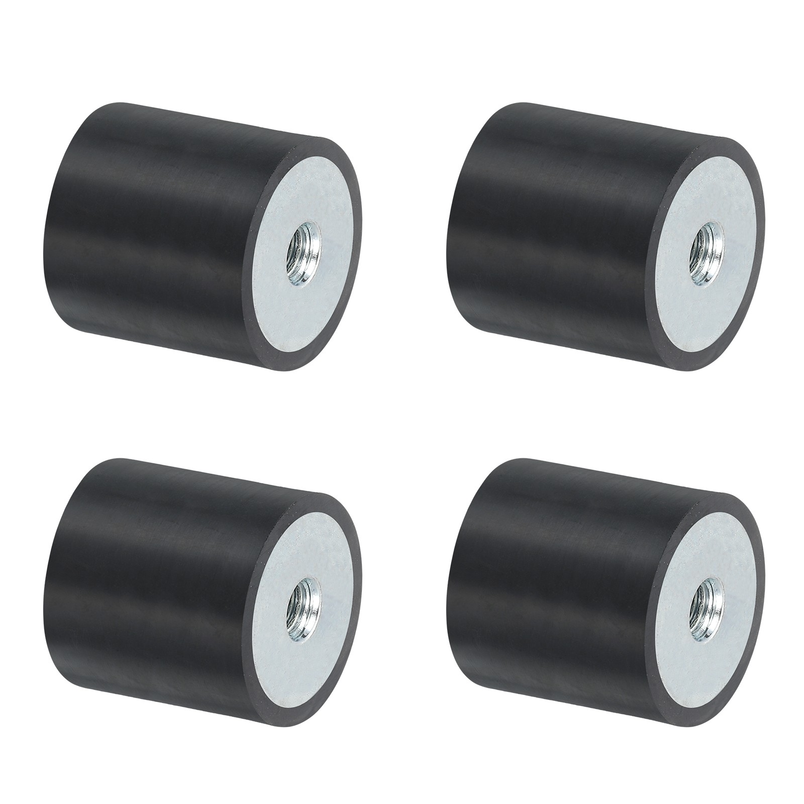 4Pcs 25 x 25mm M6 Female Thread Rubber Mounts, Replaces Silent Block Base Block