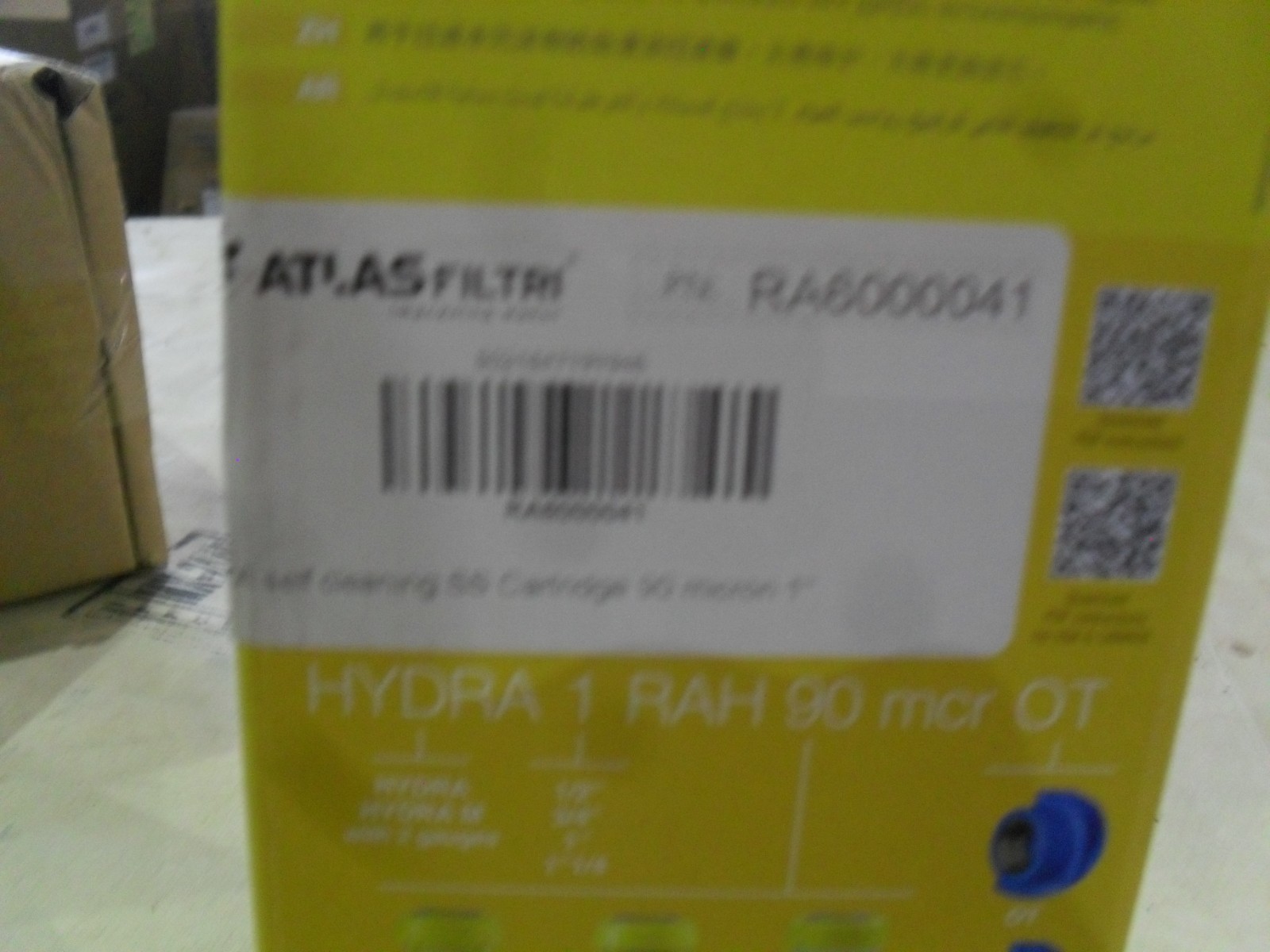 Atlas Filtri RA6000041 Hydra Self Cleaning Filter 27 GPM 90 Micron PET Bowl S2