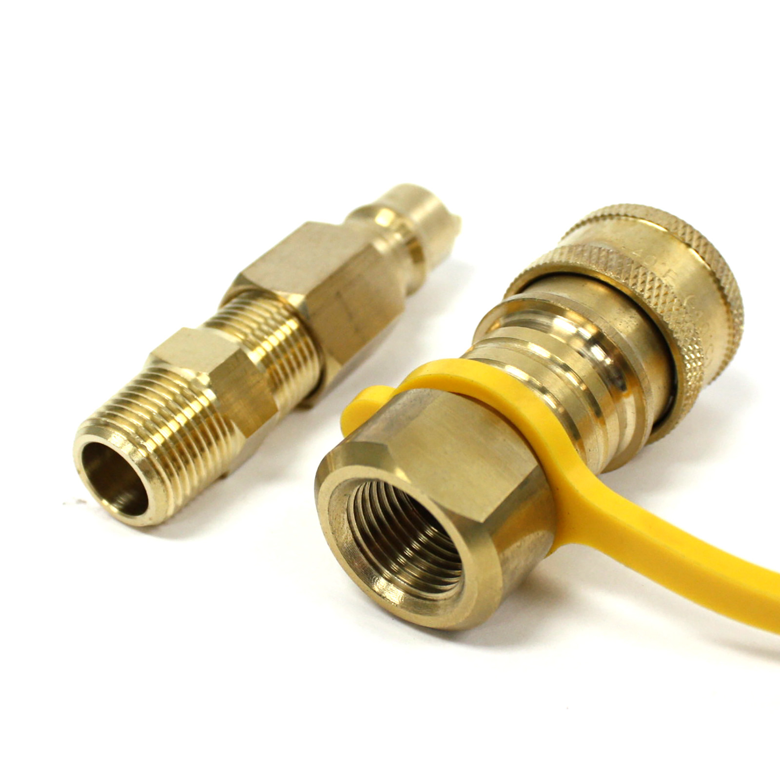 Propane Natural Gas Quick Connect Adapter Kit 3/8″ Male Pipe to 3/8″ Female Kit