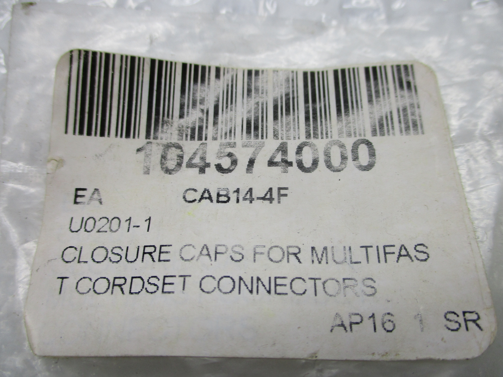 INDUSTRIAL SPARE U0201-1 CLOSURE CAP NSNP
