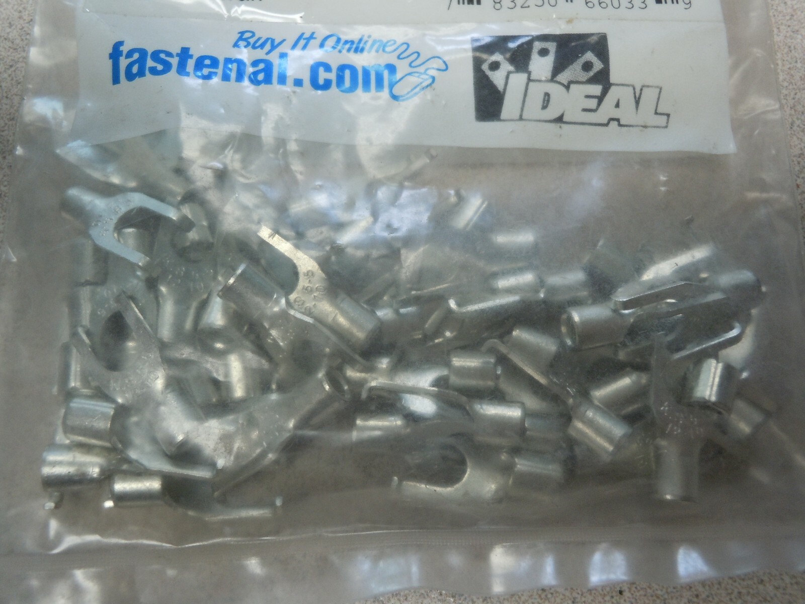 50 Ideal #10 Stud, 12 to 10 AWG Compatible, Noninsulated, Crimp Connection, J12D