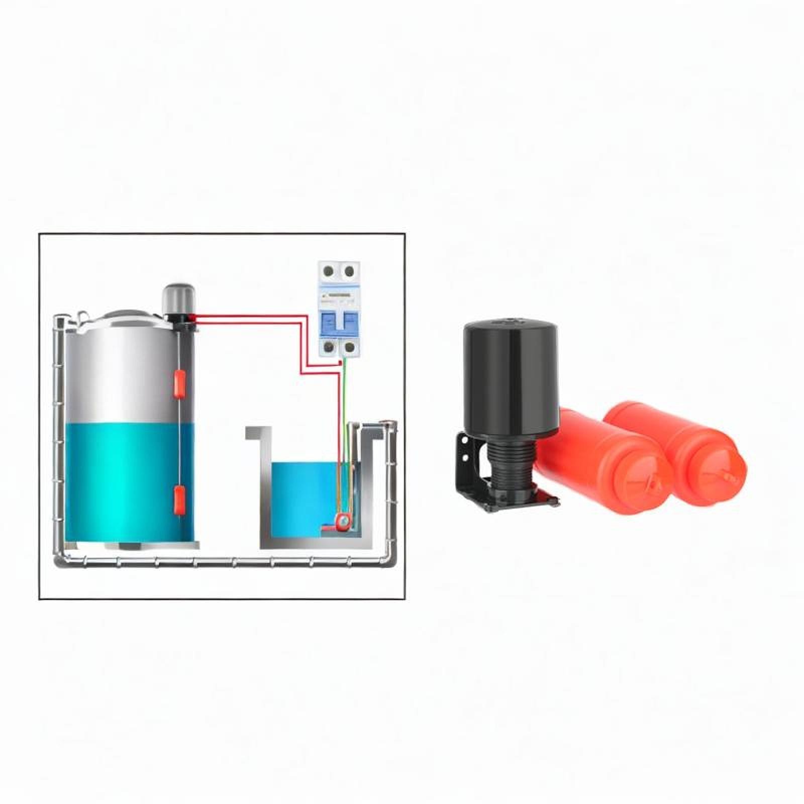 Float Switch Controller Auto Water Pump Controller for Barrels Household