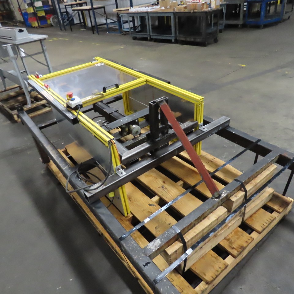 Custom Power Pneumatic Air Press Assembly 10″ Stroke W/ Safety Guard Enclosure