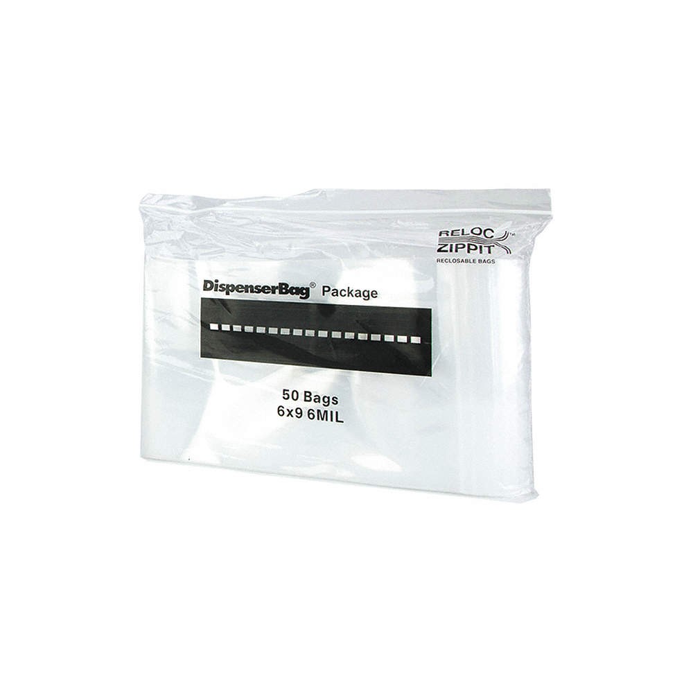 RELOC ZIPPIT 6R69 Reclosable Poly Bag,Zip Seal,PK1000 38UV23