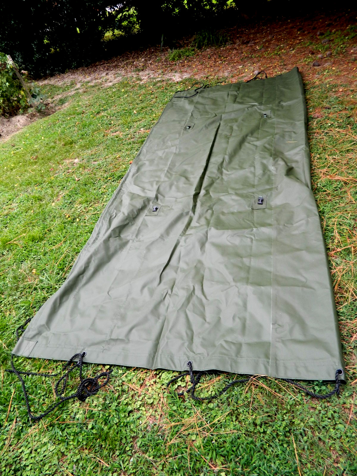 TARPAULIN MILITARY COVER EXTREME DUTY APPROX. 14FT X11FT
