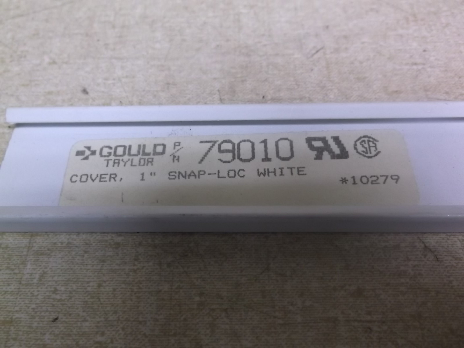Gould Taylor 79010 1″ Snap-Loc, White Cover *FREE SHIPPING*