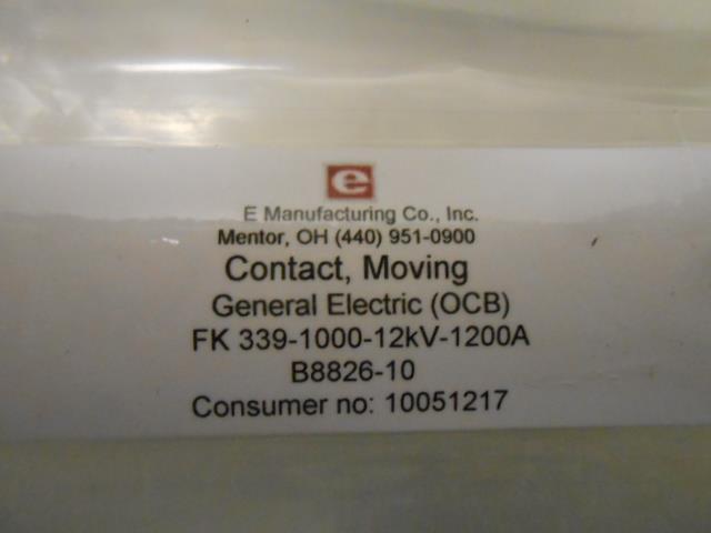E MFG. CO.COPPER ROUND ROD THREADED CONTACT 8-5/8″ X 1-3/4″ B8826-10, 0207 – NEW