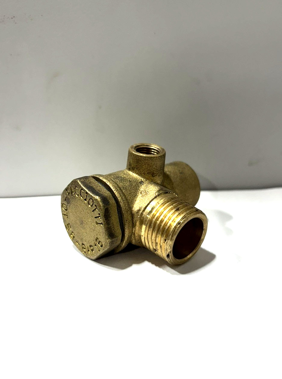 Compressor tank 1/2 Angle Check Valve (Facciotti OT58 Bar 16) 3 port 45717436
