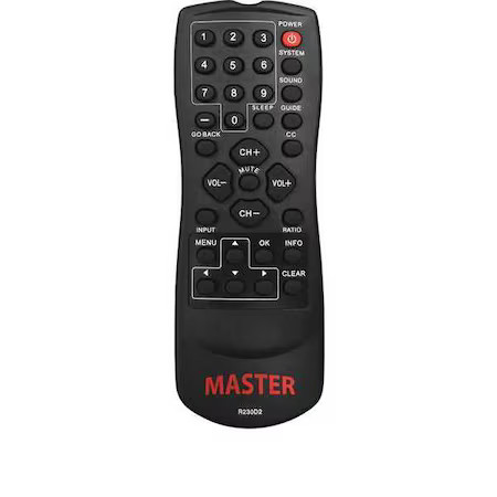 Rca R230d2 Remote Control, Black, 29/64″ Depth