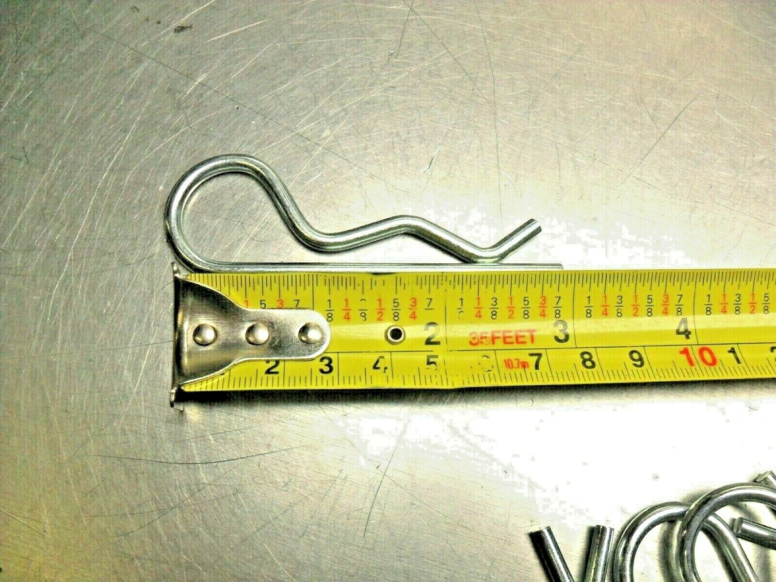 qty 11 – Mechanical Hitch Tractor Clip 3″ x 3/16″ Dia. Zinc Plate