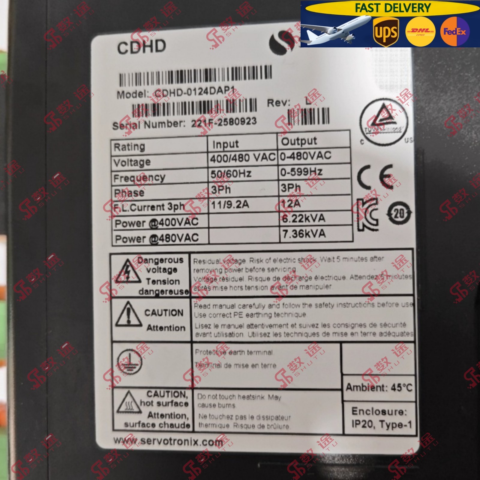 SERVOTRONIX CDHD-0124DAP1 Servo driver#1pcs new by UPS