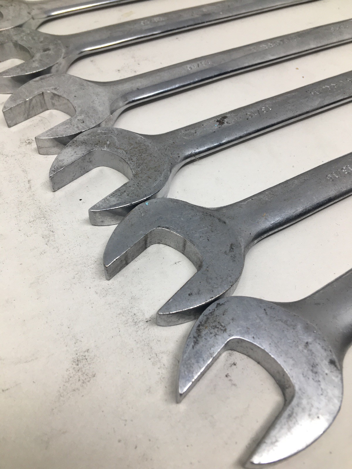 Lot Of 8 Urrea 1226, 12-point Combination Open/Box End Wrenches, All Are 13/16″