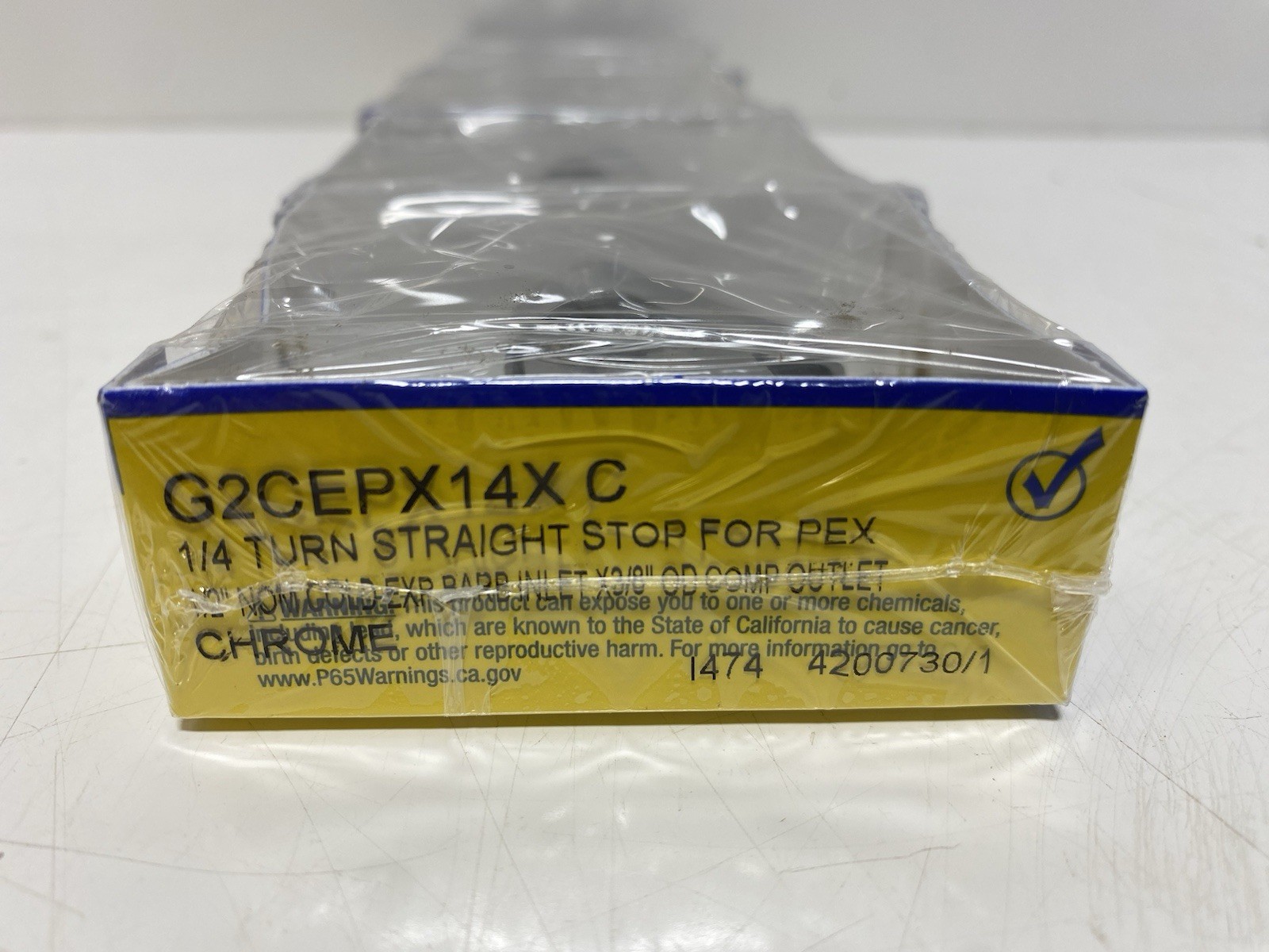 (25) BrassCraft G2CEPX14XC 1/4 Turn Stop Valve 1/2 x 3/8 PEX Barb x Comp PEX A