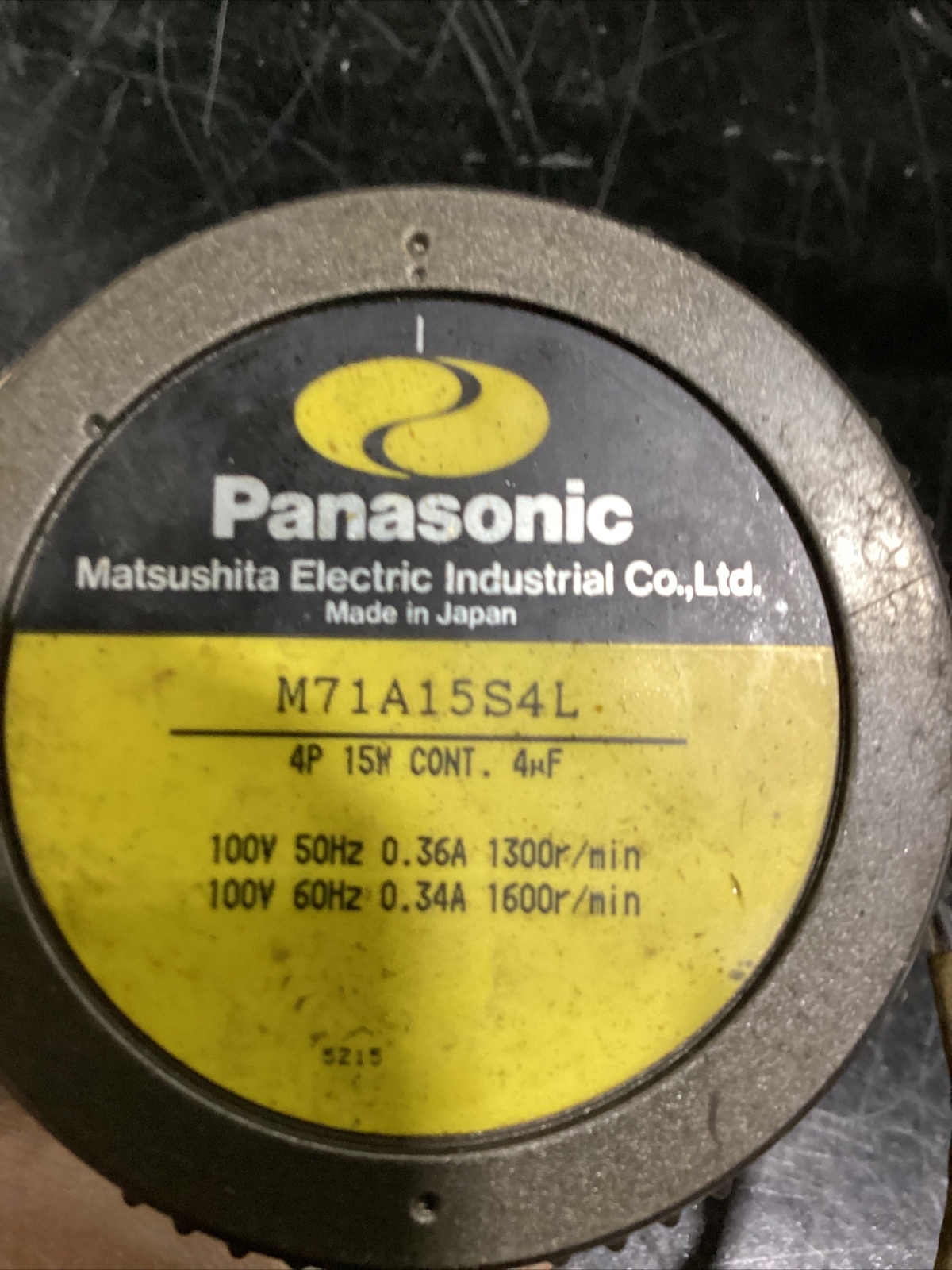 Used Panasonic M7RA15G4L Geared Servo Motor with Gear Head M7GA5B #280F13FML
