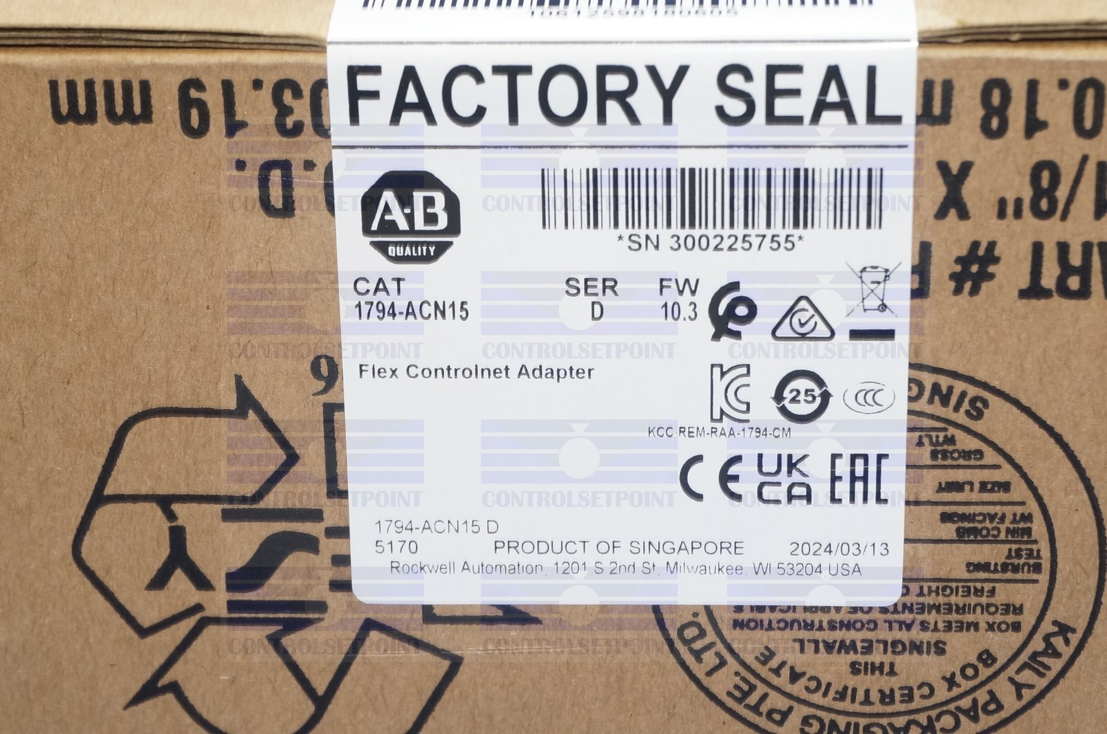 ALLEN BRADLEY 1794-ACN15 FLEX CONTROLNET FLEX ADAPTER USA