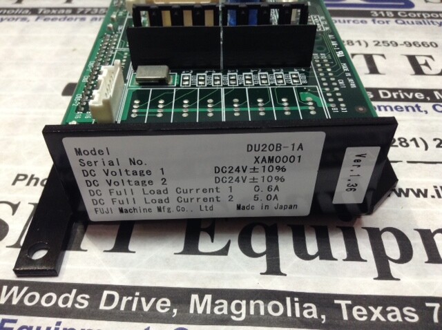Fuji NXT M6 Board – DU20B-1A – MP268-4B w/Warranty