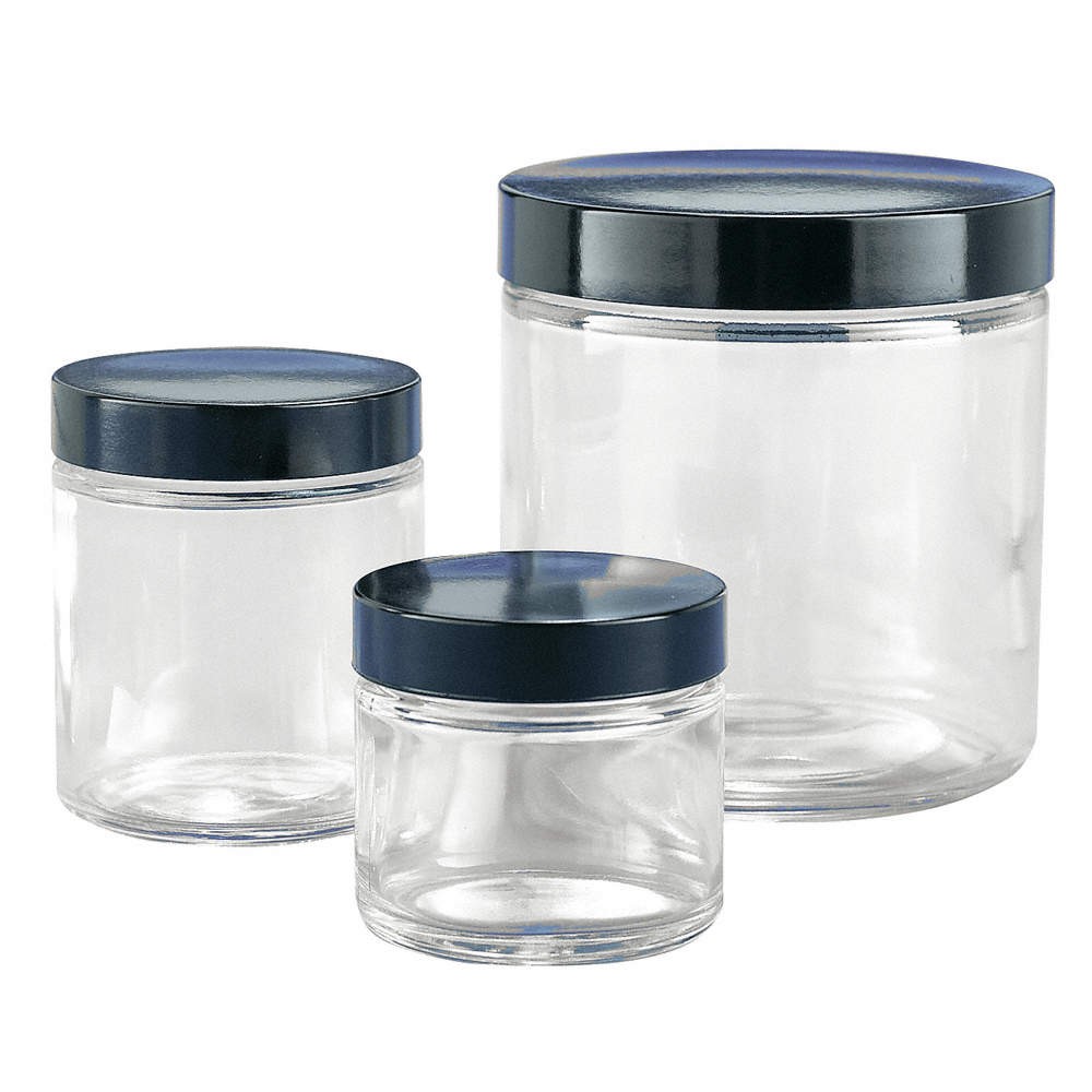 KIMBLE 5411689V-21 Jar,500 mL,95 mm H,Clear,PK12 3TRL1