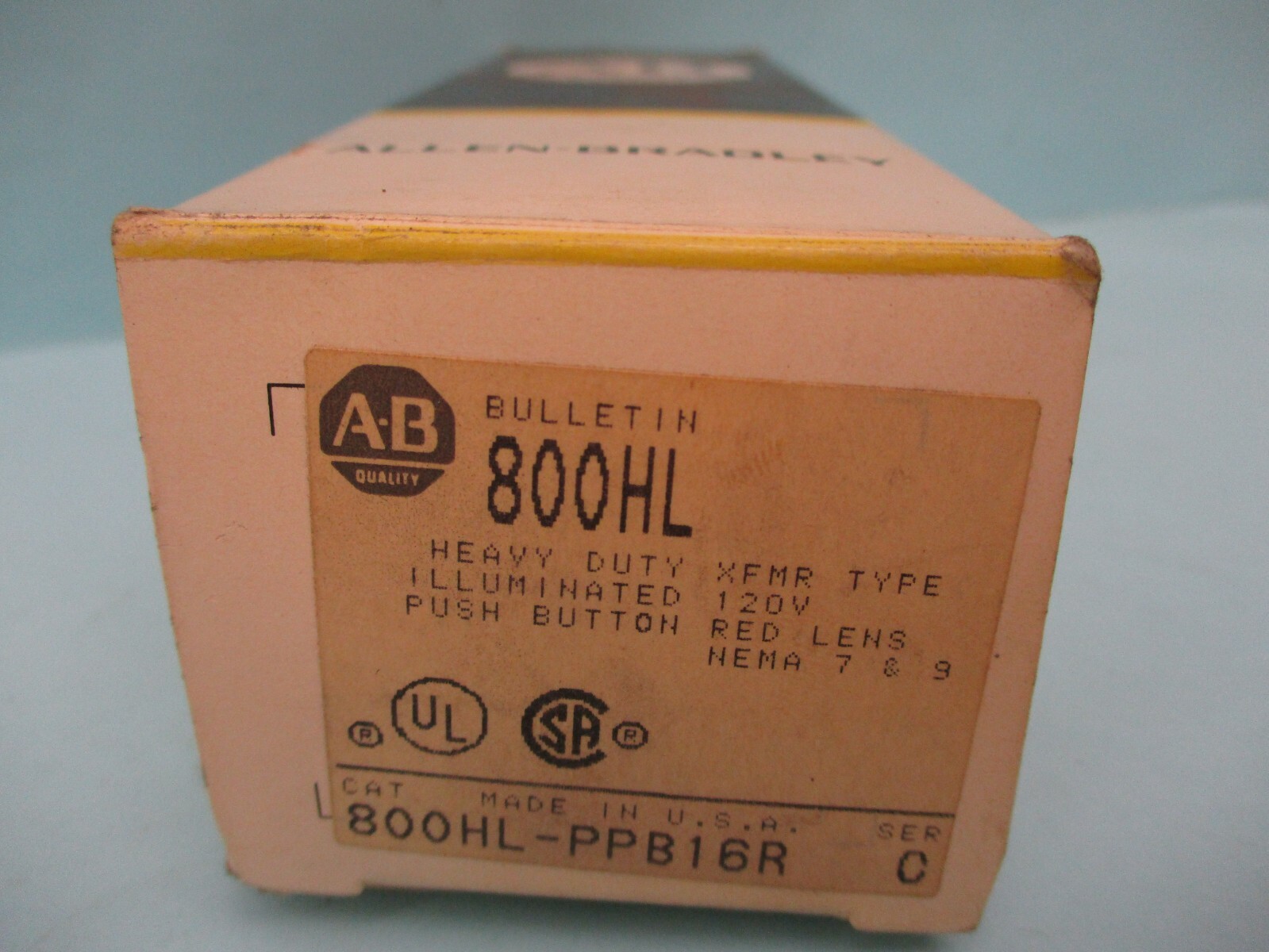 New other Allen-Bradley Push Button 800HL-PPB16 800T-XA Series D A2904DH