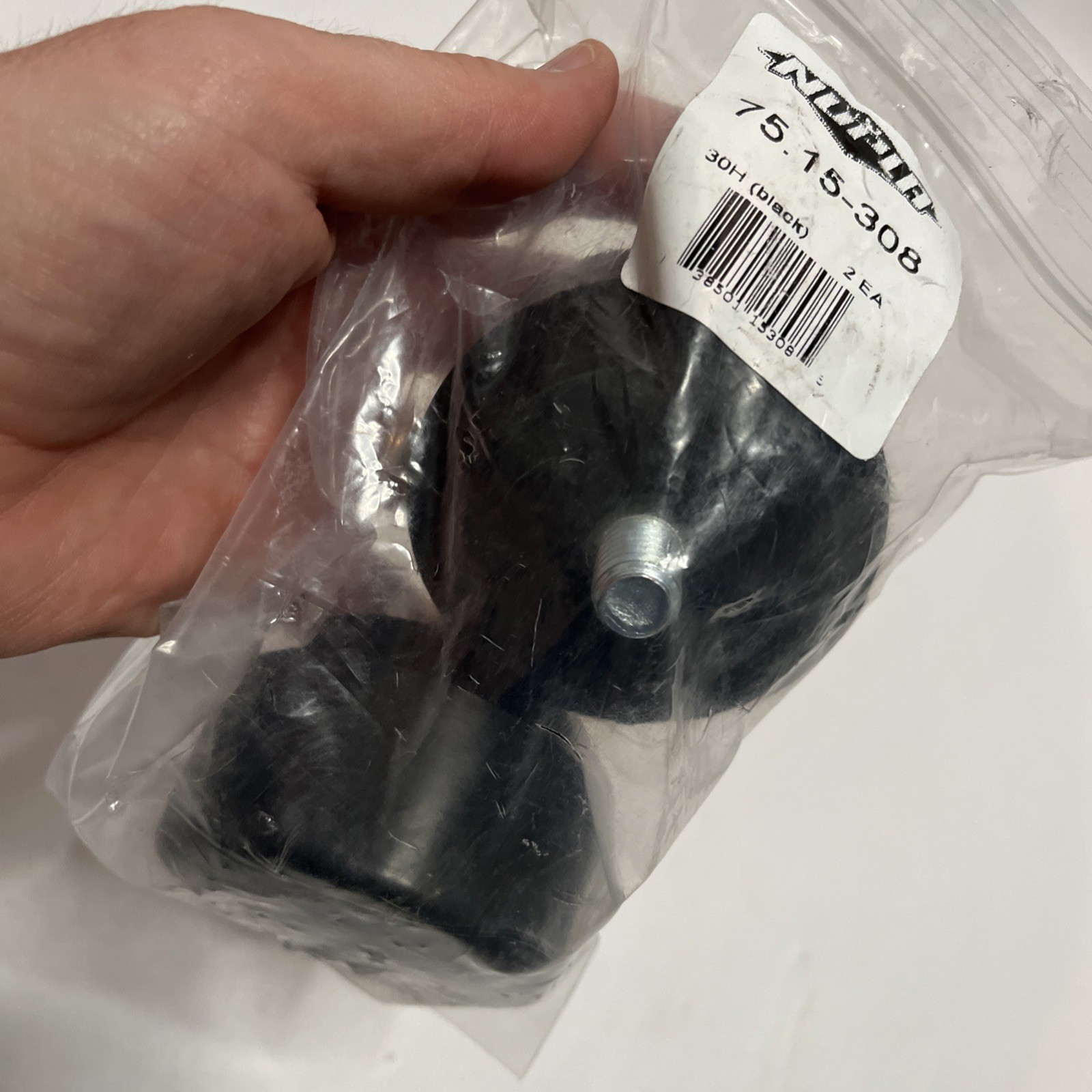 Nupla 75.15-308 Hard Nylon Black 30H (2 Pack)