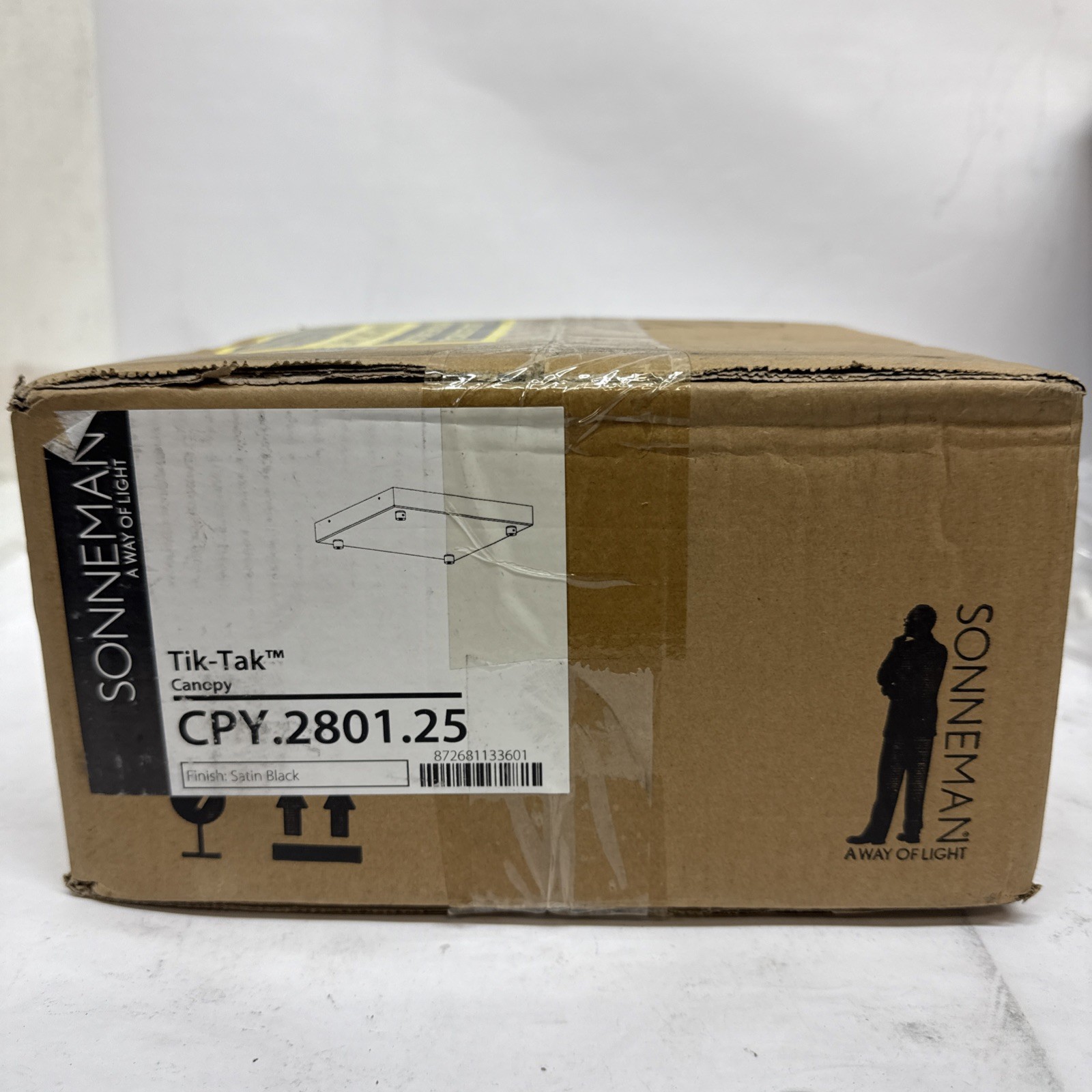 Sonneman CPY.2801.25 Lighting Tik-Tak Canopy in Satin Black NEW FREE FAST SHIP