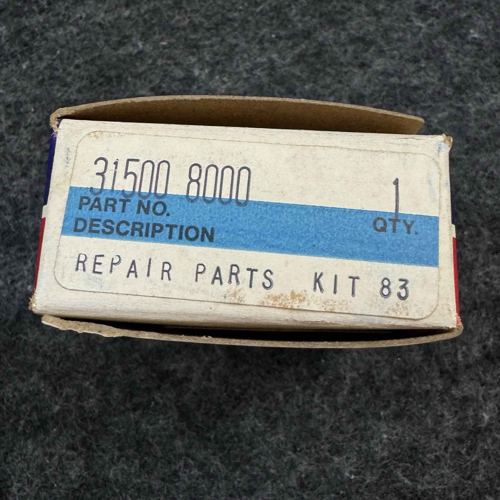 Nos Schrader Bellows repair kit with gaskets and o-rings 31500-8000