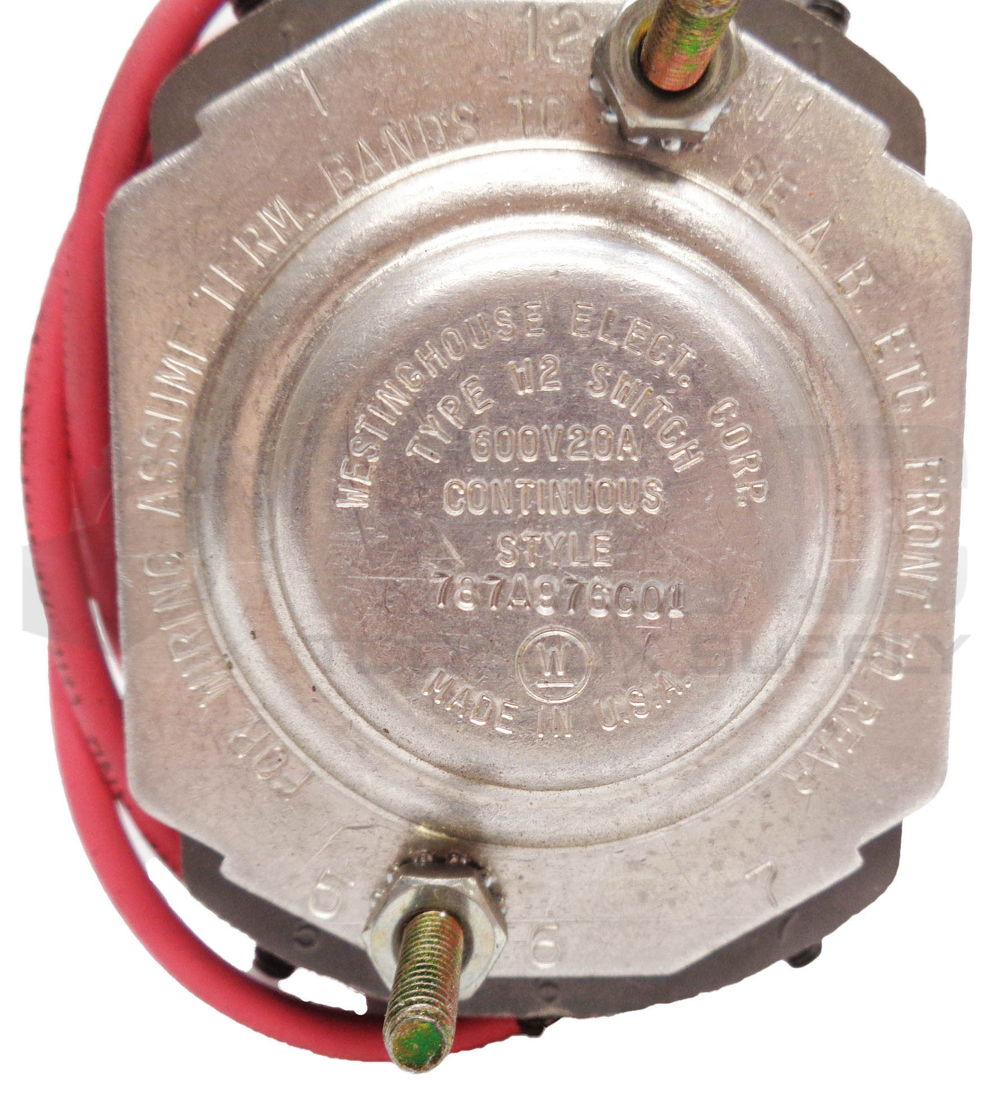 NEW WESTINGHOUSE 787A976G01 ROTARY SWITCH TYPE-W2 600V 20A 2CAM *READ*