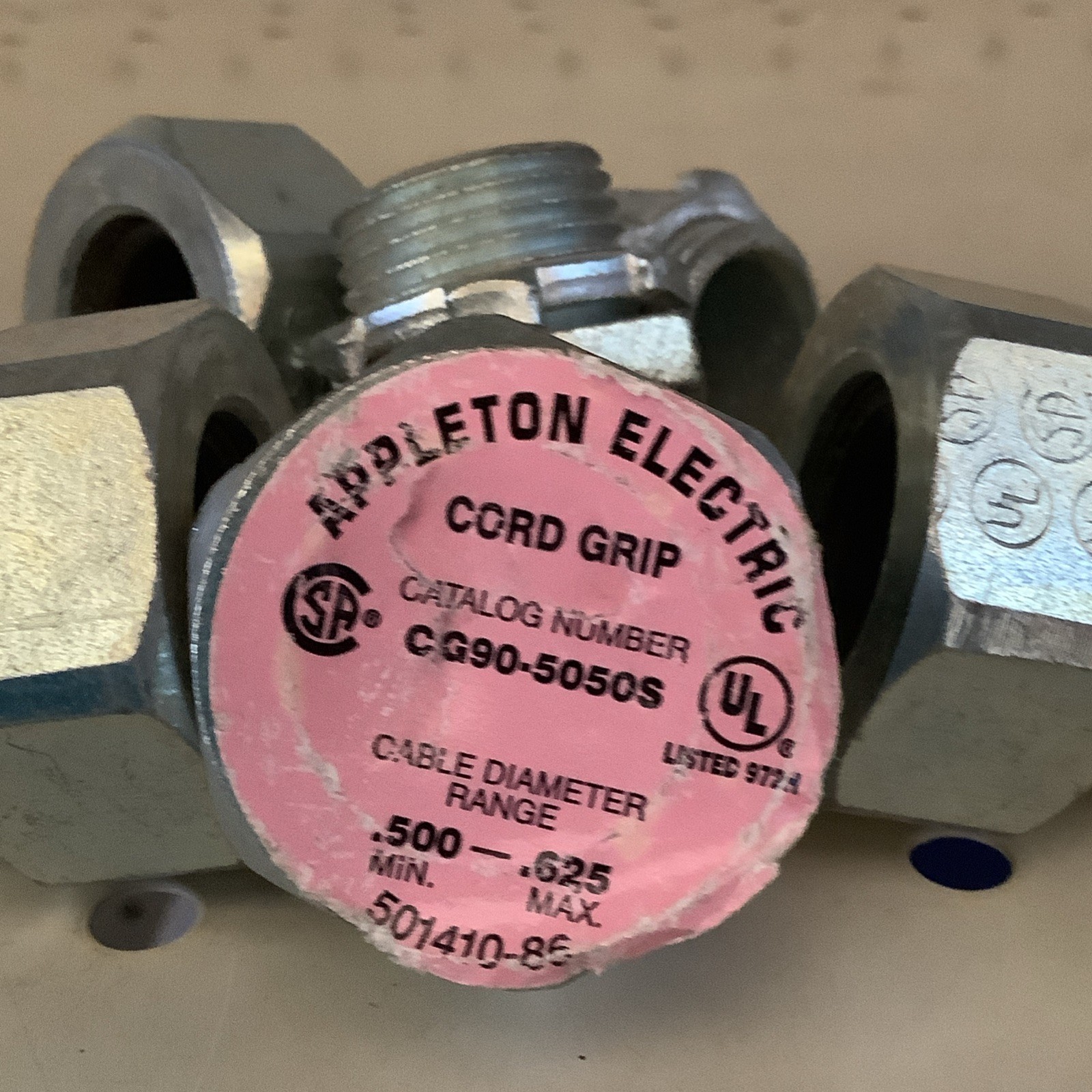 New – Old Stock -Appleton CG90-5050S Cord Grip CG905050S (Pack of 8)