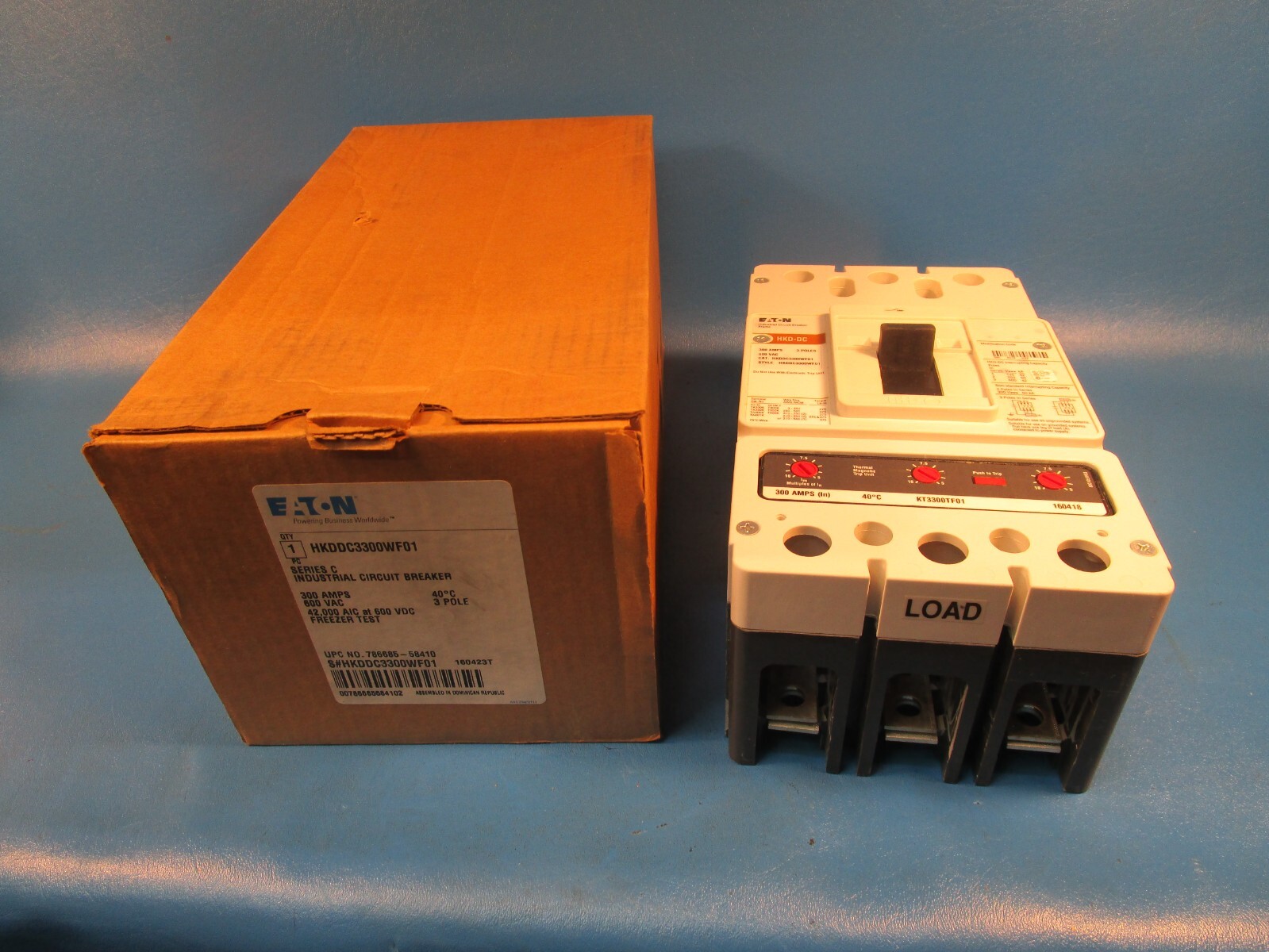Eaton HKDDC3300WF01, Molded Case Breakers (MCCBs) HKDDC 3P 300A 600V 50/60Hz 3Ph