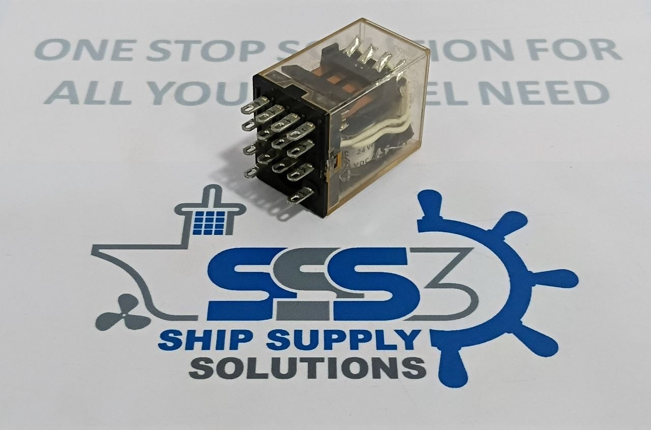 Omron MY4N-D2 Auxiliary Relay Coil Volt. 24VDC, 5A 240VAC 5A 28VDC (Unused New)