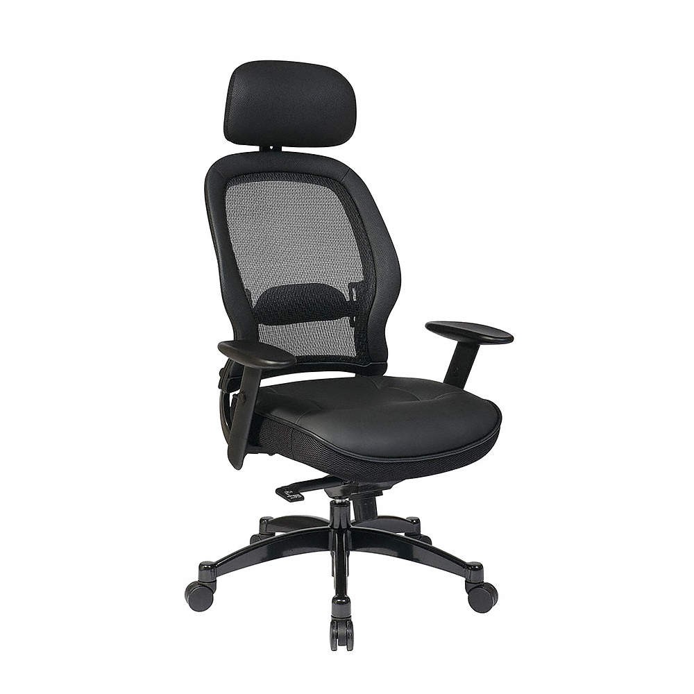OFFICE STAR 27008 Office Chair,57 in H,Black 15Z286