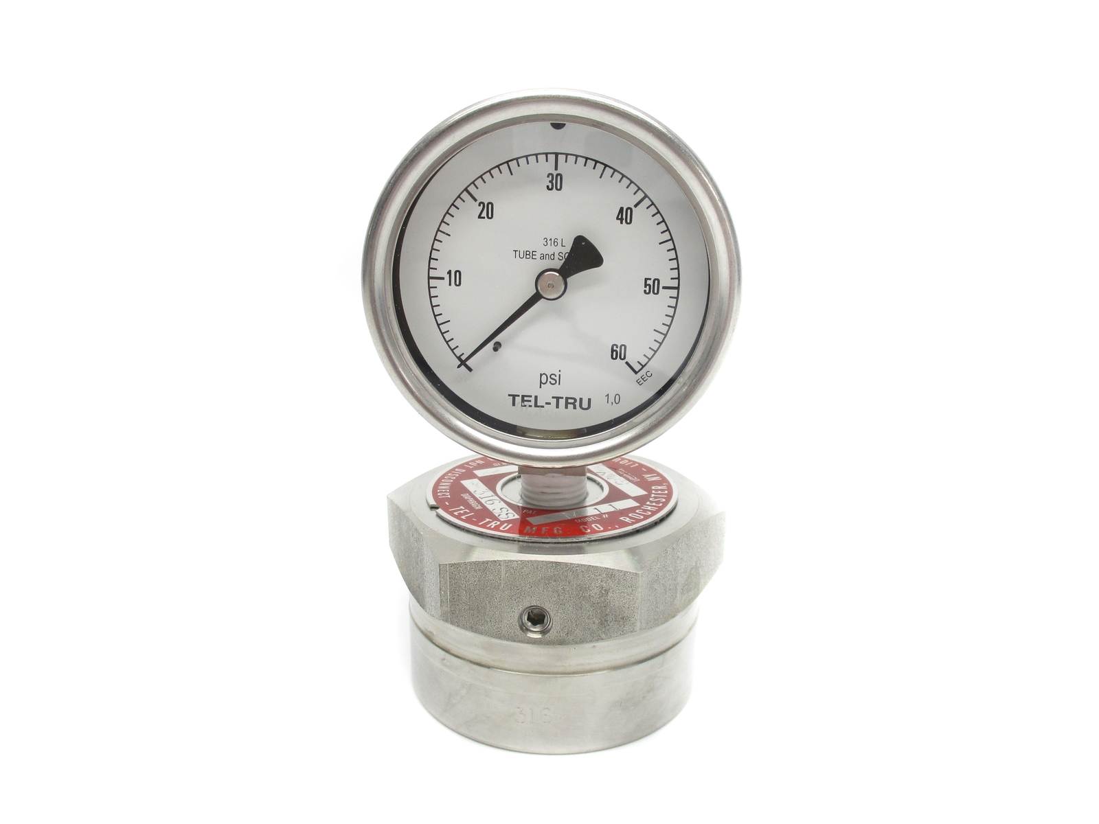 TEL-TRU M11 0-60PSI NSNP