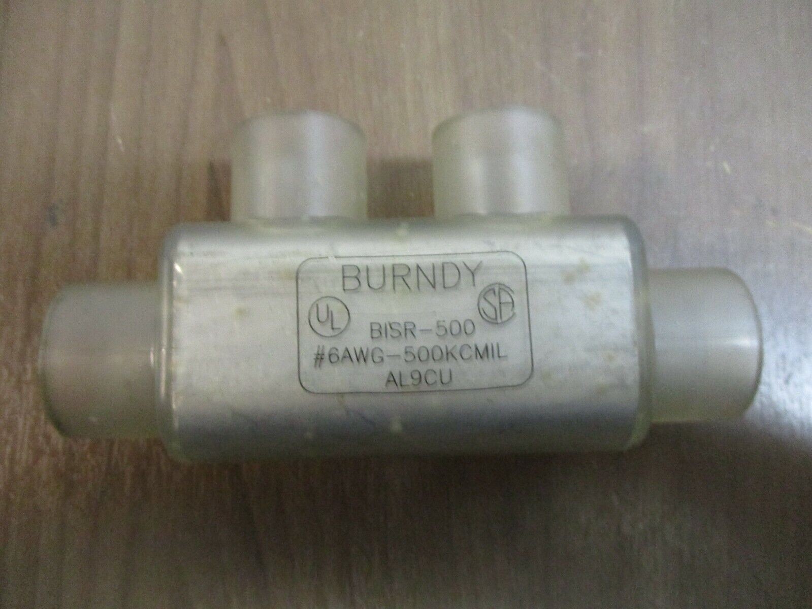 Burndy In-Line Splice BISR-500 #6AWG-500KCMIL *No Caps* Used