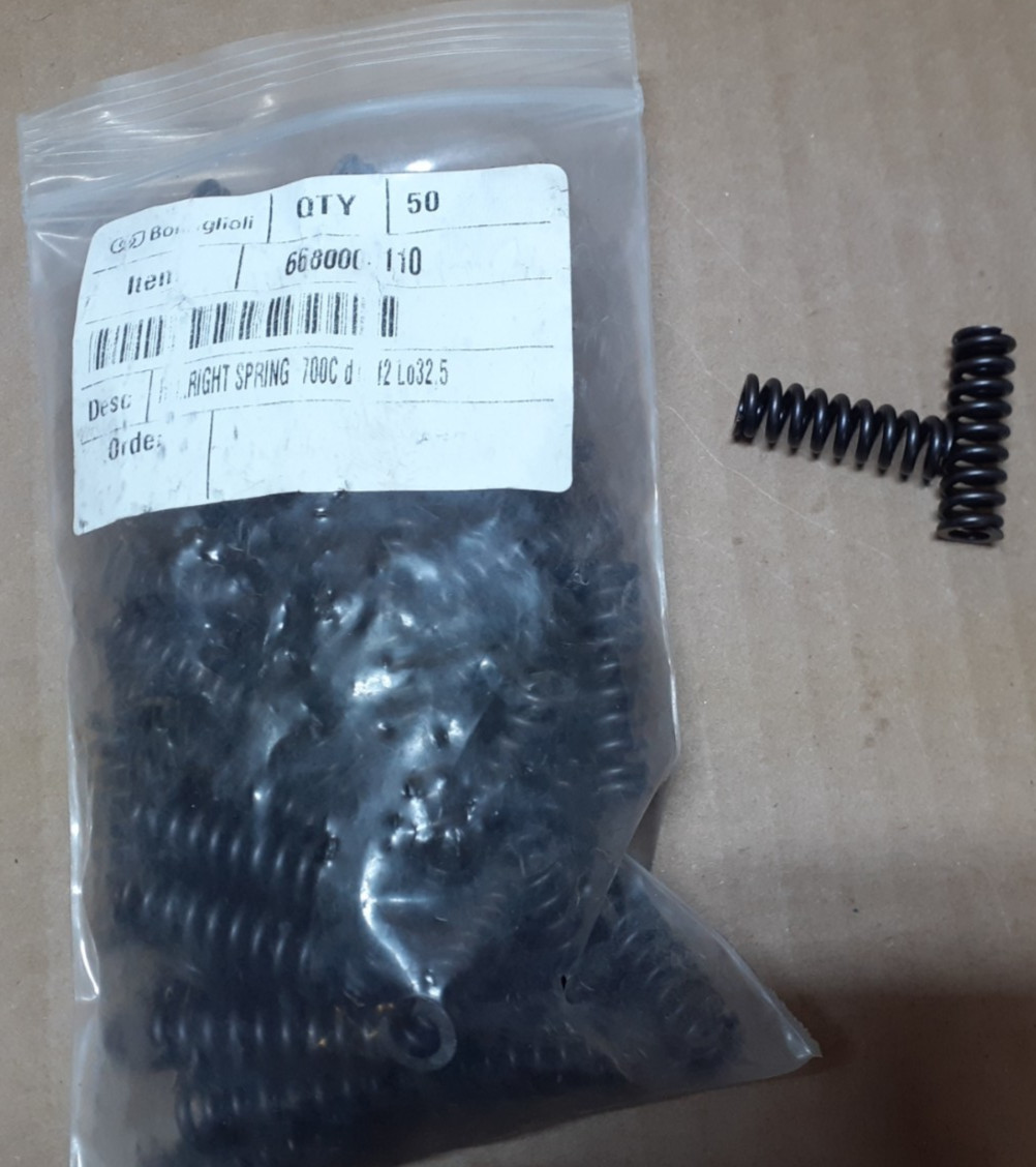 Bonfiglioli 6680000110, HEL RIGHT SPRING 700C D10 F2 LO32 5 – Lot of 50