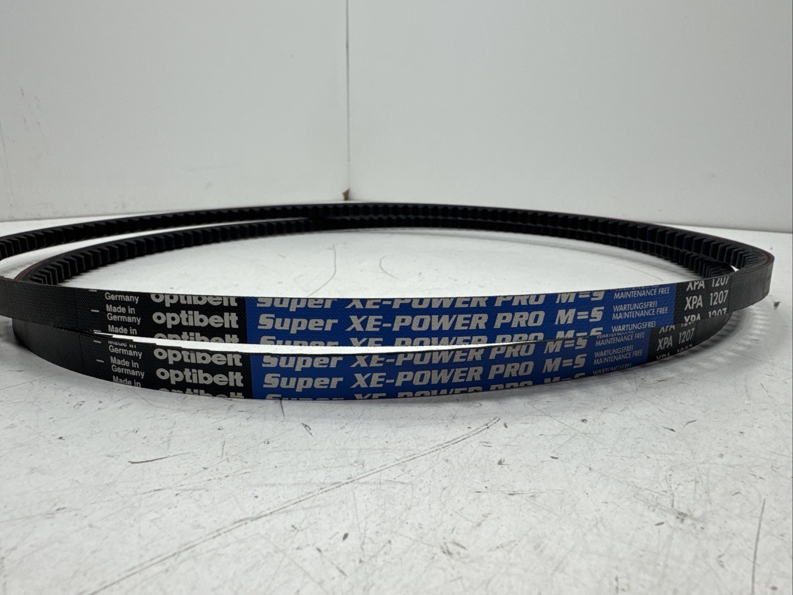 (Qty.2) Optibelt Super XE-Power Pro M=S XPA 1207 , R002.9032.5 , Cogged V-belts