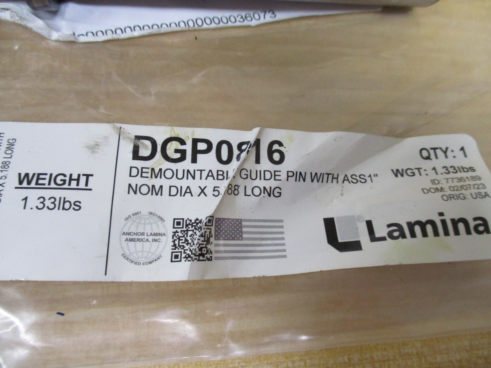 Lamina DGP0816 Demountable Guide Pin