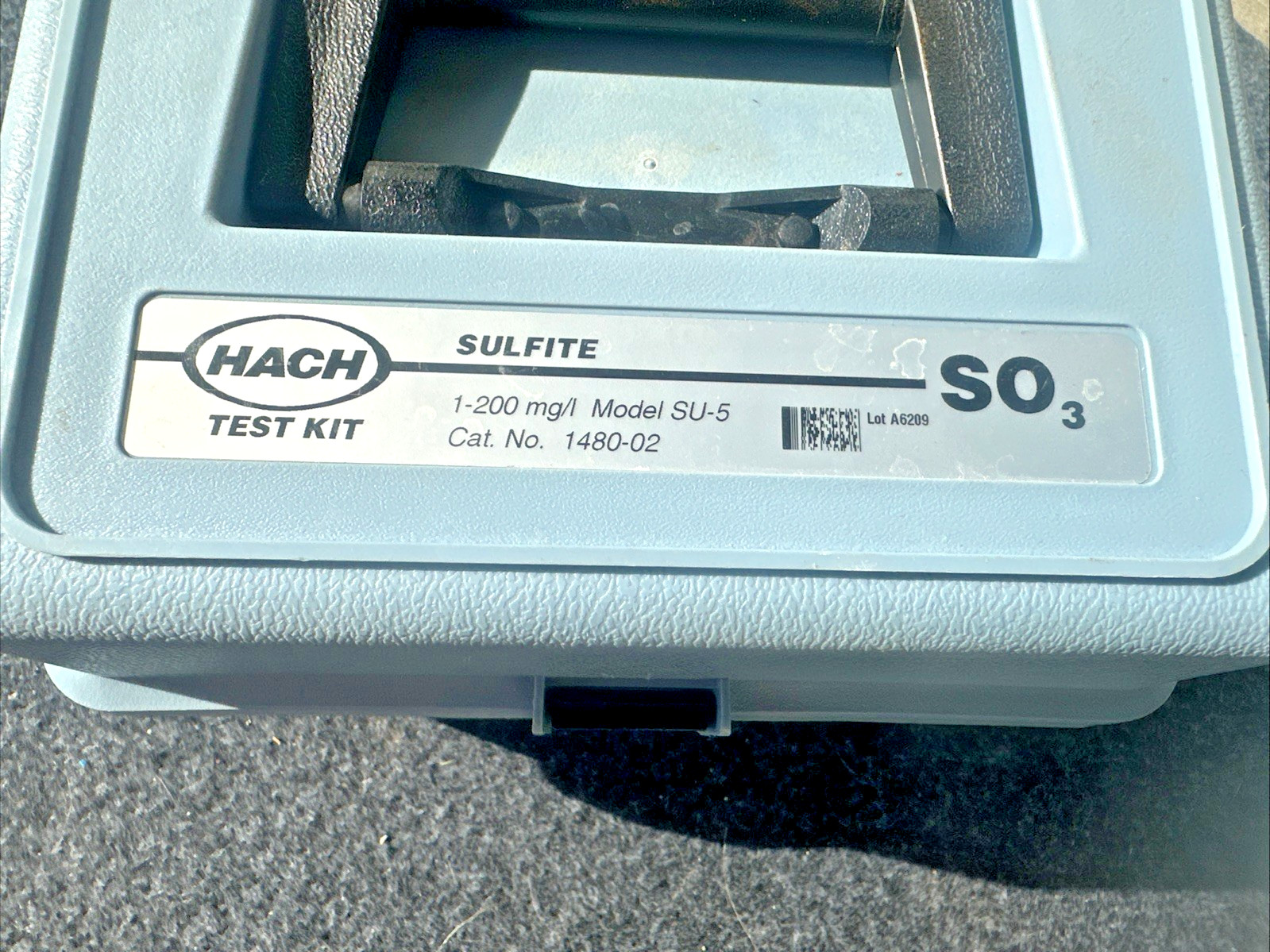 HACH Sulfite Test Kit SU-5 1480-02 W/ Reagents 2203-99 & 1055-99 & 705-32 Glass