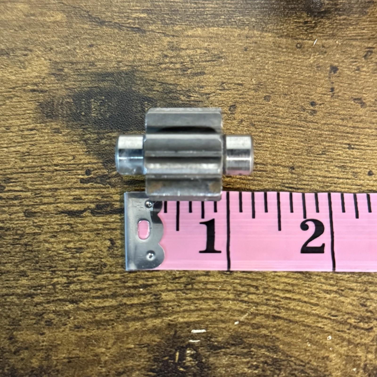 Lot of 7 Steel 8-Tooth Pinion Gear Shafts Industrial Machine Replacement Parts