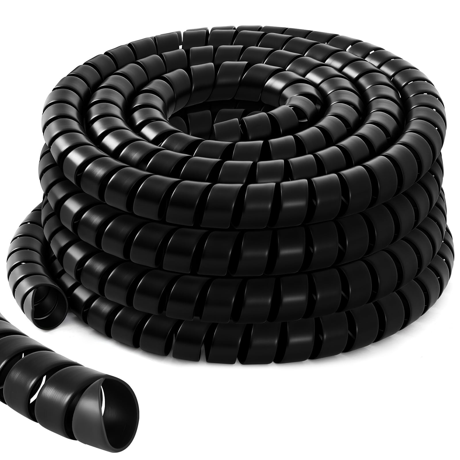 1 Pcs Spiral Wrap Cable Protector, Safe 2.0″ Od x 20′ Pre Cut Lengths Hydraul…