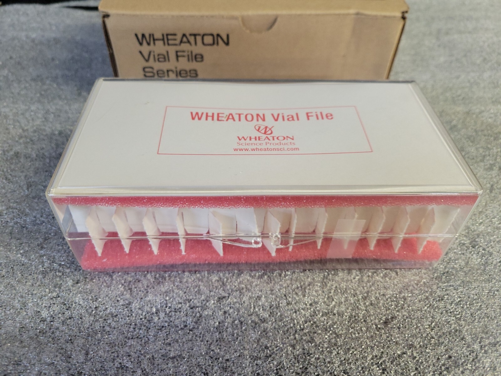 WHEATON 228778SP Vial File Case,Holds 60 Vials | Shelf Pack 228778 1 Per Pack