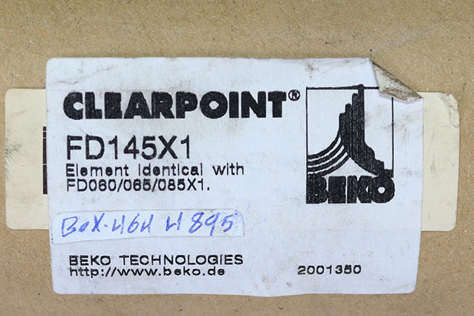 BEKO FD145X1 FILTER ELEMENT_FD060/065/085X1_270 mm_30 mm_72 mm