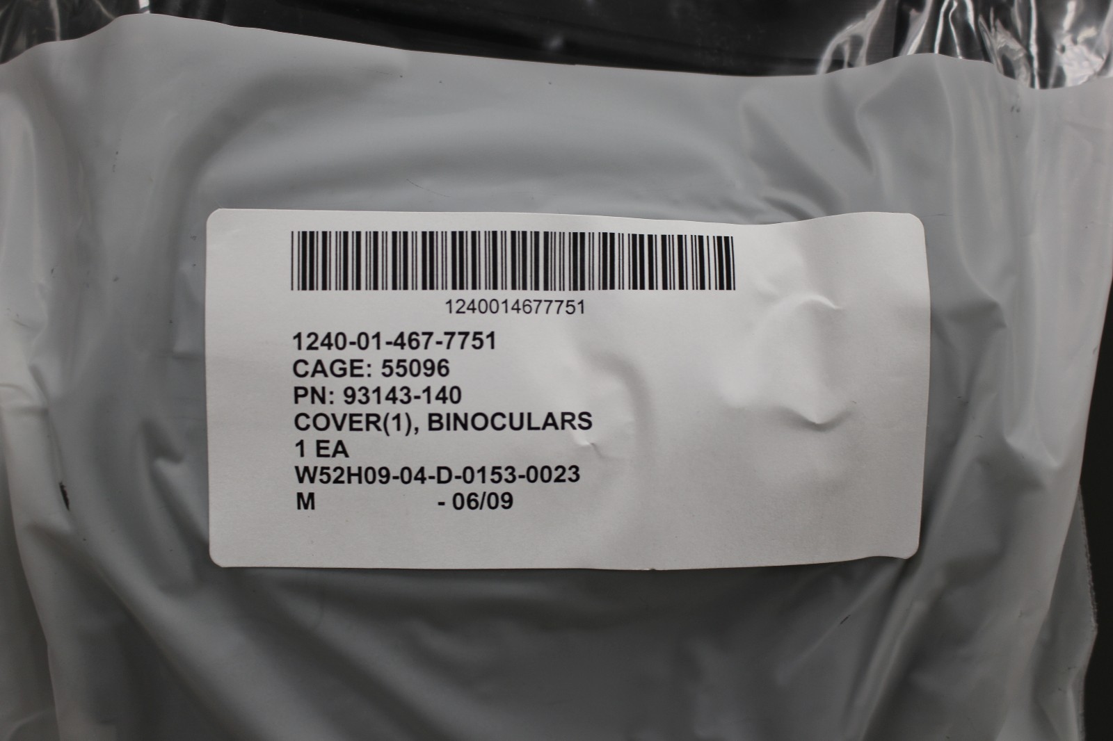 M25 Binocular Cover, NSN 1240-01-467-7751, P/N 93143-140, NEW!