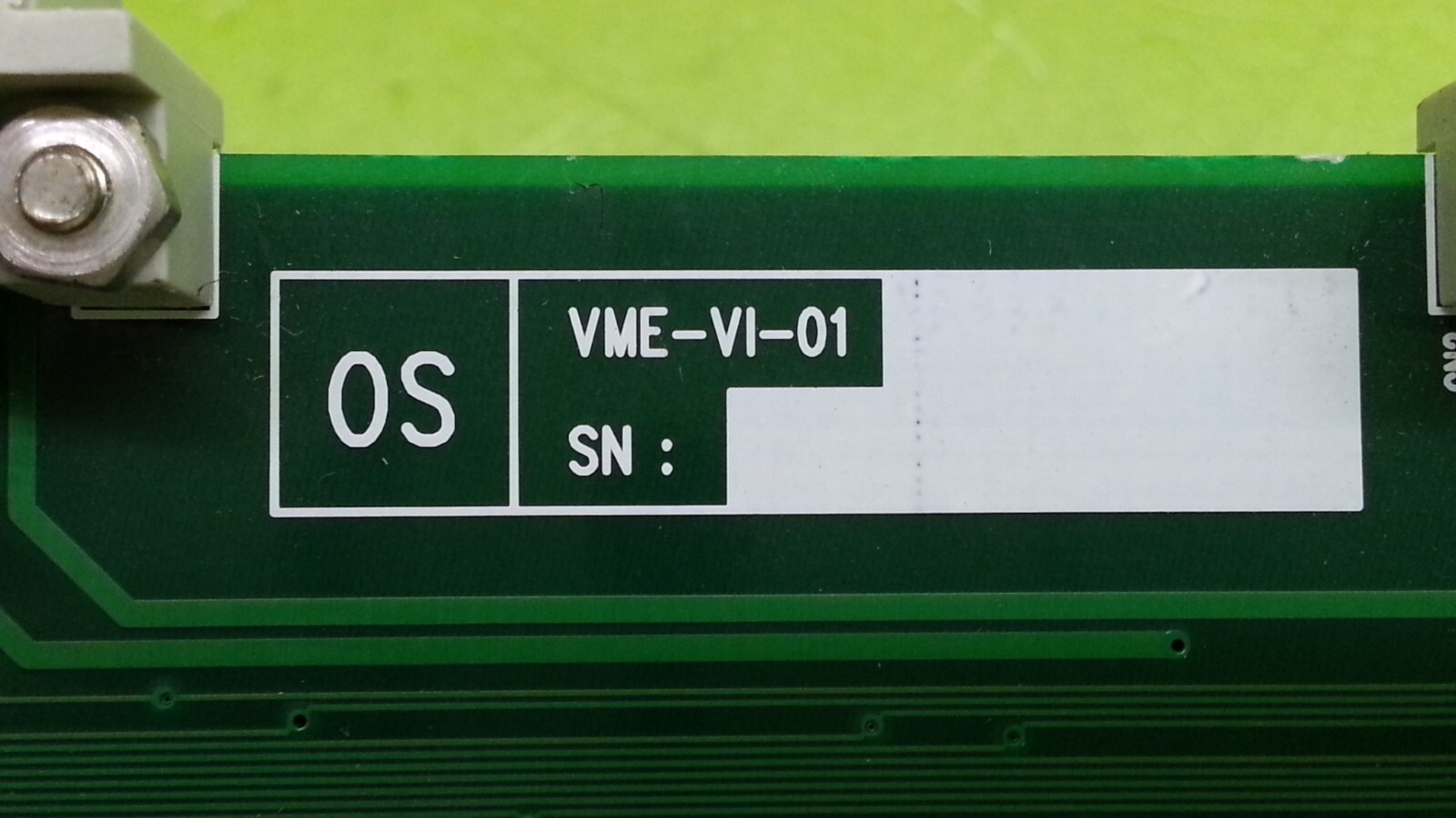 VME-VI-01 Industrial Interface Board Tested